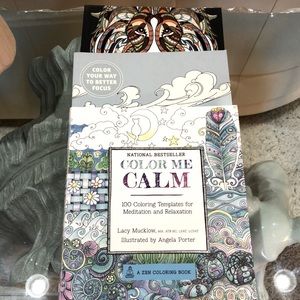 3 RELAXATION ADULT COLORING BOOKS NWT